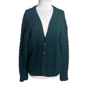 John Molloy Hand fashioned knitwear Ardara co. Donegal pure wool cardigan